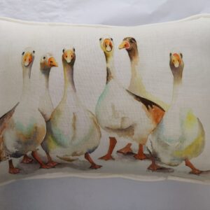 ''WhoMe?'' Geese cushion